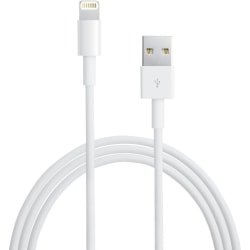 2 meter Apple Lightning USB-kabel til iPhone & Ipad Black