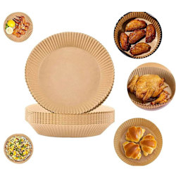 100 Pack Air Fryer Papper för Air fryer Brun