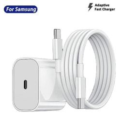 Samsung Quick Charge SUPER 3A USB-C laturi + 1M kaapeli White 1 Meter