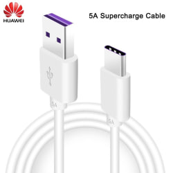 Original Huawei Laddare Kabel SuperCharge USB-C 22,5W 5A Vit