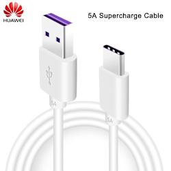 Original Huawei Laddare Kabel SuperCharge USB-C 22,5W 5A Vit
