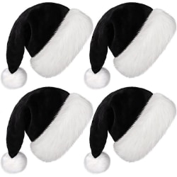 Tomteluva svart vit dekorativ hatt