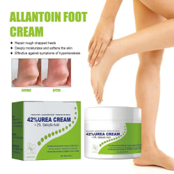 42% Urea Cream + 2% Salicylsyra Intensiv Urea Foot Cream & Callus Remover, med Aloe Vera och Tea Tree Oil för djup fukt och hud så 2Pcs