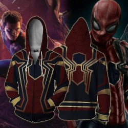 Vuxna 3d- printed Spider-man sweatshirts Toppar Jacka Kappa Huvtröja Kostym A21