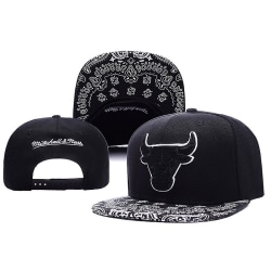 nba chicago bulls hatt basketkeps spetsig mössa svart visir