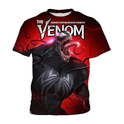 Superhero Venom Print T-Shirt Barn Kortärmad Top T-Shirt 8-9 Years