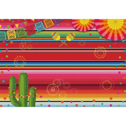 Fiesta-tema Färgglada ränder Bakgrund Födelsedag Fest Bordsdekoration Cinco De Mayo Luau Utomhus Människor Inga människor Plats Mexiko Festival Kaktus 7x5 fot Färgbild Bakgrund