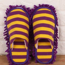 skor täcker komfort tvättbara återanvändbara lata fot tofflor Stor lila