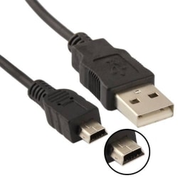 USB-kabel 2.0 till USB Mini-B5 1.5 meter Svart