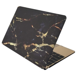 Skal för för Macbook Pro 15.4-tum - Marmor svart & guld Svart &amp; Guldfärgat