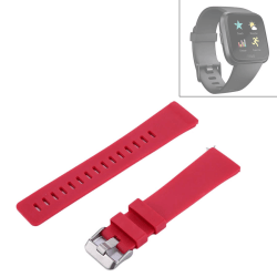 Röd silikonarmband för Fitbit Versa 1/ 2 145-205mm röd
