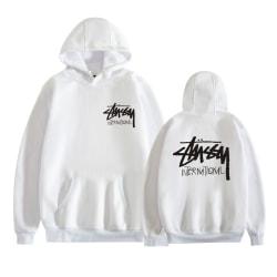 Mordely Unisex tussy Pullover Hoodie Midweight Huvtröja White S