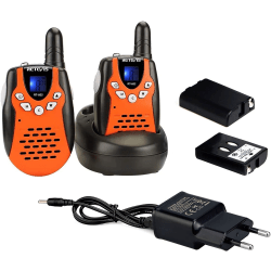 1 par RT602 uppladdningsbar walkie talkie för barn med Li-Ion Ba