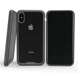2-Pack Ultra Clear Mobilskal till iPhone X- Svart Gräns Transparent