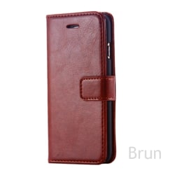 2-Pack Plånboksfodral till Huawei P20 Lite - Brun Brun