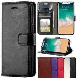 Plånboksfodral til iPhone 8 Plus - SVART Svart