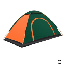 Automatiskt tält utomhus familje campingtält Easy Open Camp tält orange