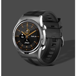 Smart Watch Men 1,3-tums Bluetooth -svarsringningsklockor silver black