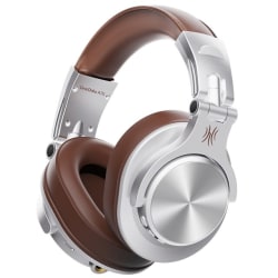 Bluetooth -hörlurar Stereo Over Ear trådlöst headset silver