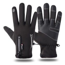 Kalltåliga skidhandskar Vattentäta vintercykelvarma handskar black xxl