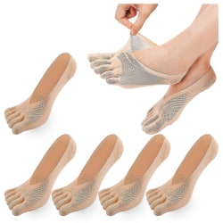 10 paria naisten varvassukat viiden sormen sukat pehmeät ja hengittävät matalat nilkkasukat