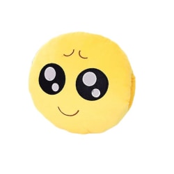 Emoji kudde mjuk plysch uttryckssymbol rund kudde fylld leksak för barn julklapp