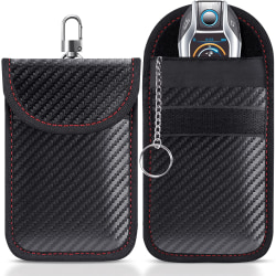 Fodral för bilnycklar, 2-pack Faraday-väska | Bilnyckels signalblockerande ficka | Keyless Entry Car Keys Case