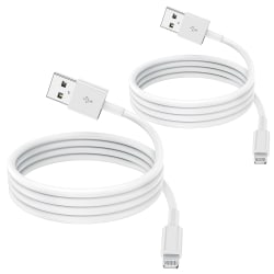 2-pack kompatibel med iPhone-laddarkabel 2m, Apple Lightning till USB -kabelsladd 2 meter Snabbladdning Apple Phone långa kablar