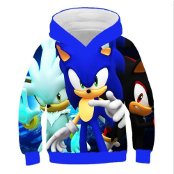 Sonic The Hedgehog Kids Pojkar Hoodie Sweatshirt Winter Rock Tops #4 110/4-5 Years