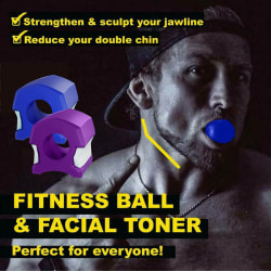 Jawline Exerciser Jawlineme Exercise Fitness Ball Neck Face Ton Black