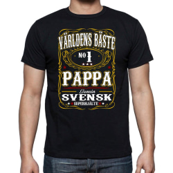 Pappa T-shirt  - Genuin Världens Bästa Pappa XXXL
