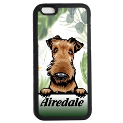 Airedale iPhone 7 / 8 & SE 2nd gen'  skal Kikande hund gummiskal