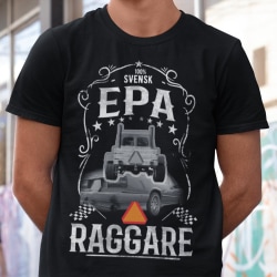 T-shirt Epa raggare vintage A traktor svart tröja S