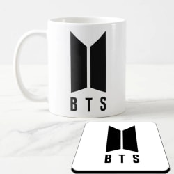 BTS Mugg + Underlägg med Bts Army design