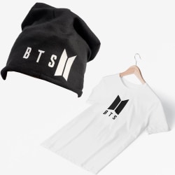 BTS t-shirt & mössa paket Kpop Suga 9-11�r 140cl
