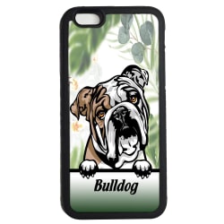 Bulldog iPhone 7 / 8 & SE 2nd gen skal Kikande hund gummiskal