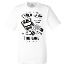 Gamer T-shirt - Retro Game , Grew up on the game 164