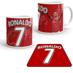 Ronaldo Mugg + Underlägg med United design