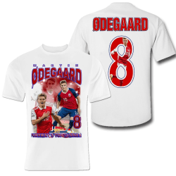 Martin Ødegaard Arsenal Norge spelare t-shirt sportströja XL