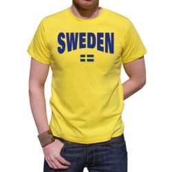 Sverige T-shirt med Svensk Flagga - Storlek XL XL