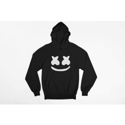 DJ Marshmellow huvtröja i svart hoodie sweatshirt t-shirt 164 - 170cl 14-15år