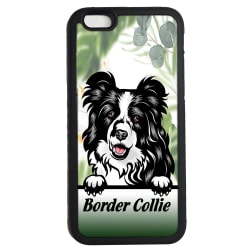 Border collie iPhone 7 / 8 & SE skal Kikande hund gummiskal