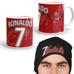 Ronaldo Mössa + Mugg  paket med tryck United