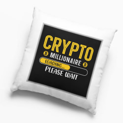 Crypto millionare loading bitcoin  Kuddfodral 40x40cm