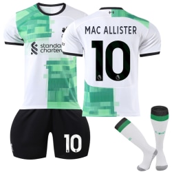 2023-2024 Liverpool Away Kids Football Shirt Kit nro 10 Mac Allister 10-11years
