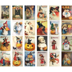 Halloween Postkort Vintage Græskar Skrivekort Græskar