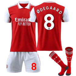 22-23 Arsenal Hemma Fotbollströja för barn nr 8 Ødegaard 28