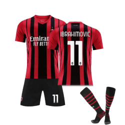 AC Milan Home fotbollströja för barn nr 11 Ibrahimovic 10-11years