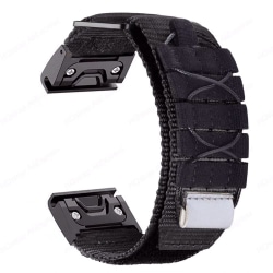 Nylonløkkerem Klokke Armbånd SVART FOR GARMIN 22MM FOR black For Garmin 22mm-For Garmin 22mm