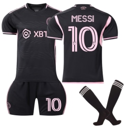 Inter Miami CF Away Fodboldtrøje med sokker til Kid No. 10 Messi 28
